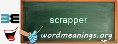 WordMeaning blackboard for scrapper